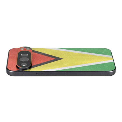 Guyana Flag Distressed Google Pixel 9 Pro Skin